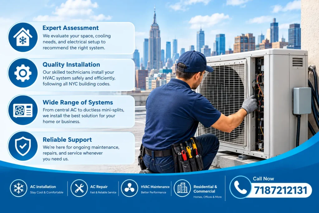 How Can Cool Air Inc. Manhattan Help With HVAC Installation?